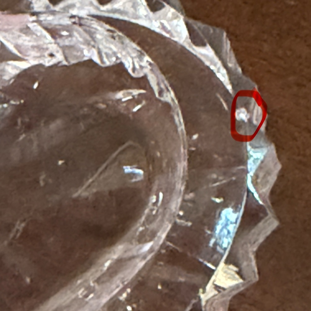 Waterford Crystal Heart Shaped Trinket Box, Minor Chips - Picture 12 of 12